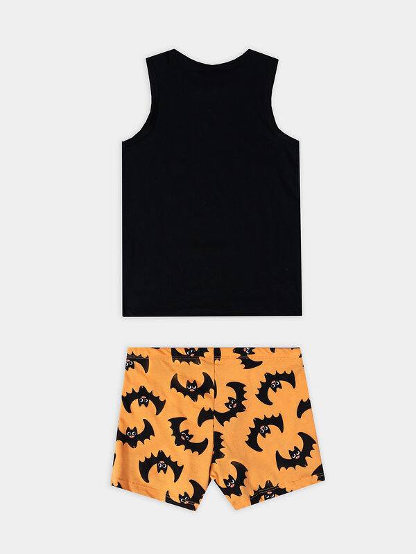 MARK FORMELLE Комплект 570775 443002 черный +летучие мыши на оранжевом