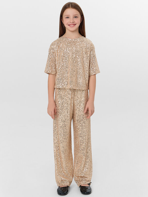 MARK FORMELLE Блузка 570793 117945 золотистые пайетки