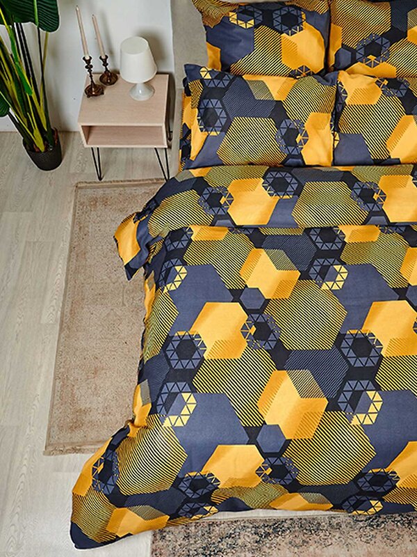 Текс-плюс КПБ Общий 570814 00000006998 Золотые шестигранники