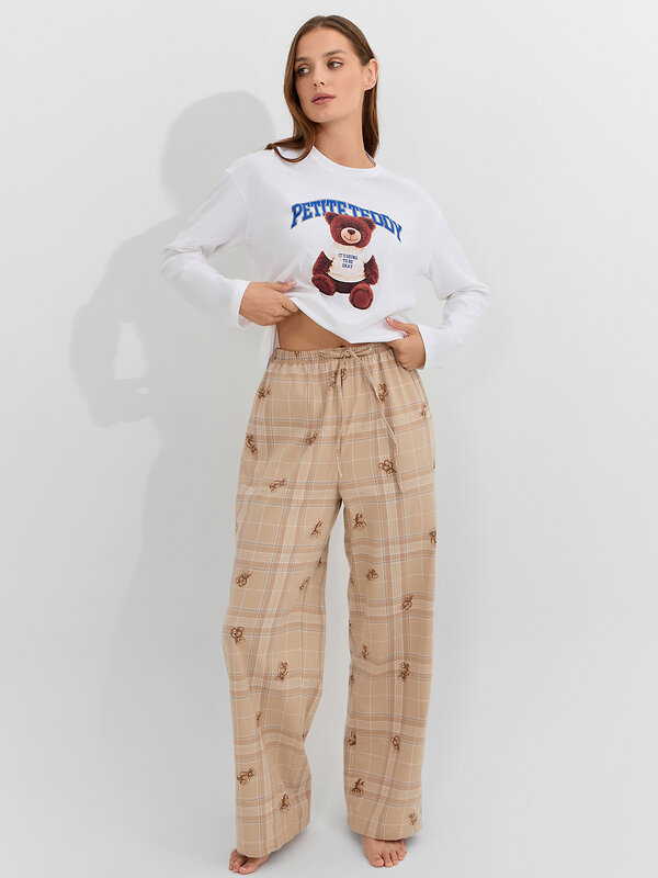 MARK FORMELLE Комплект 570838 592625 белый +клетка с мишки на песочном