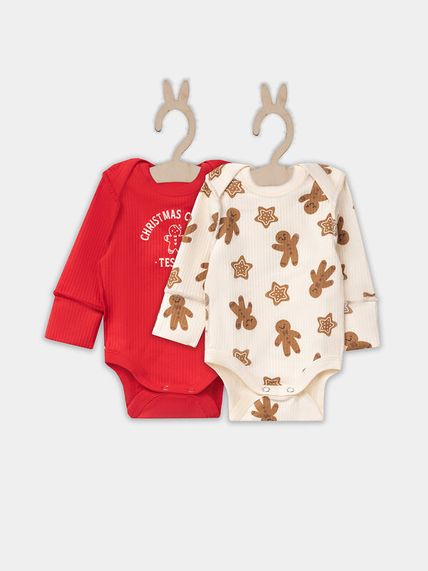 MARK FORMELLE Боди детское 570854 13018-1-2 огненный красный +печеньки на сл.масле