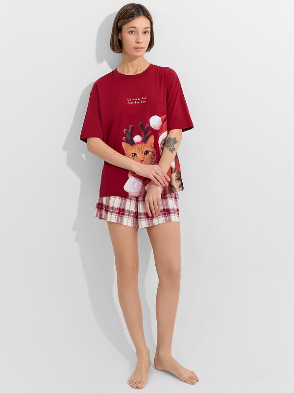 MARK FORMELLE Комплект 570864 592591 бордо +молочно -бордовая клетка