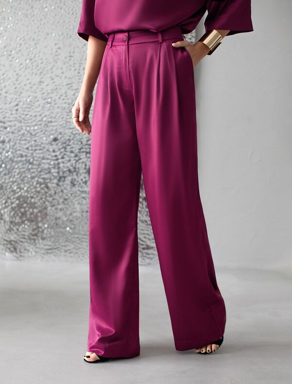 VILATTE Брюки 570899 D24.304 бургунди