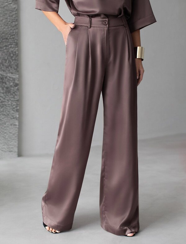 VILATTE Брюки 570900 D24.304 кофейный