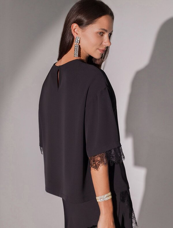 VILATTE Блузка 570902 D29.281 черный