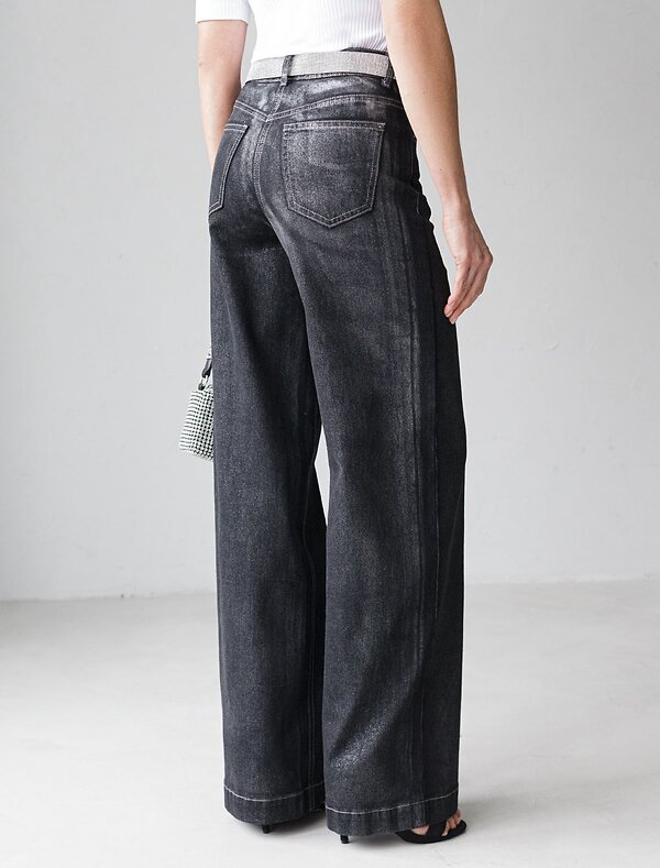 VILATTE Джинсы 570930 D54.311 черный-серебряный