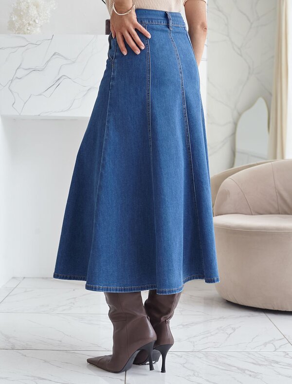 VILATTE Юбка 570931 D56.121 синий