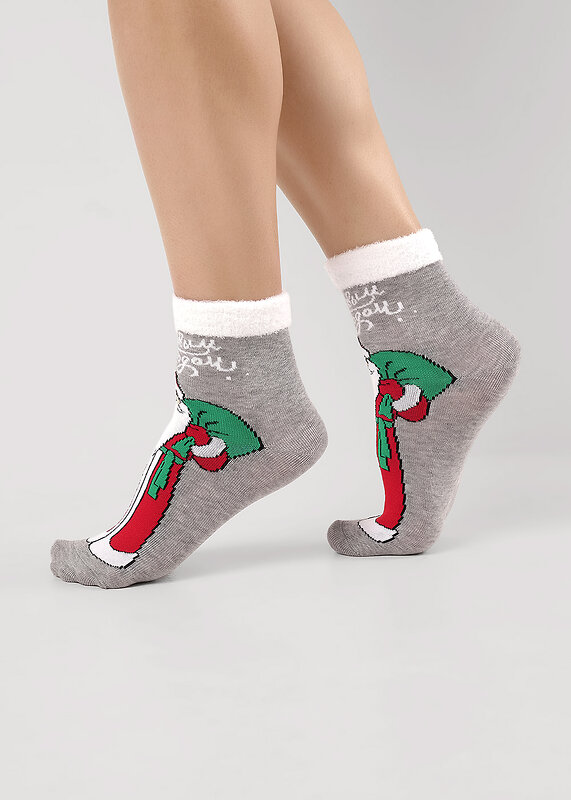 CLEVER Носки 570944 Д2566 меланж серый