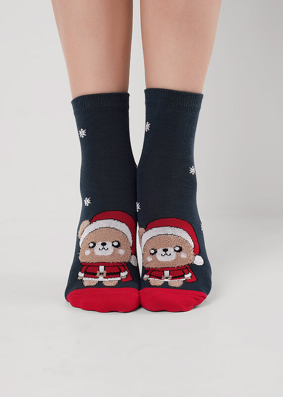 CLEVER Носки 570948 С4556 12-14,14-16 т.зелёный