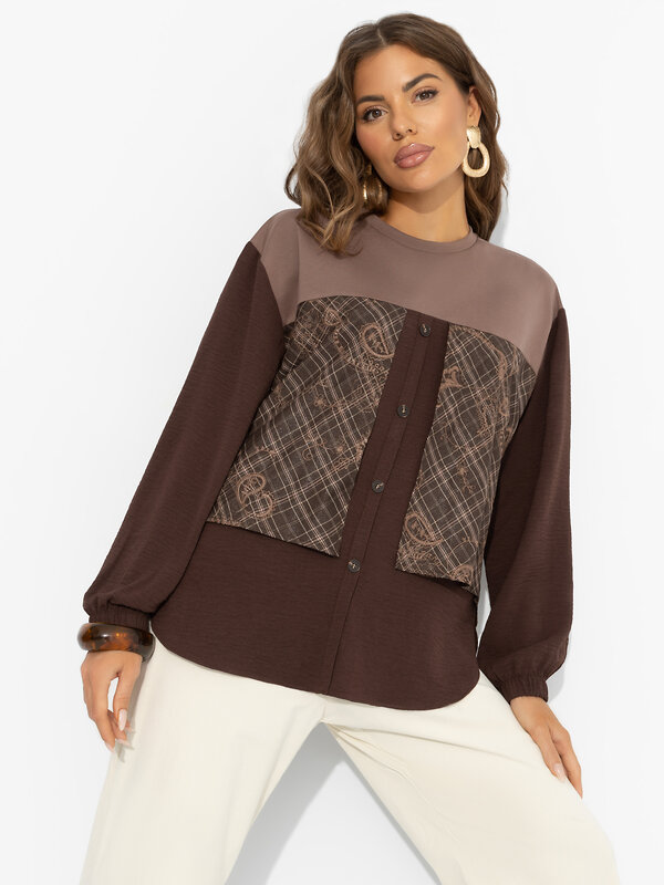 CHARUTTI Свитшот 570969 12392 Коричневый