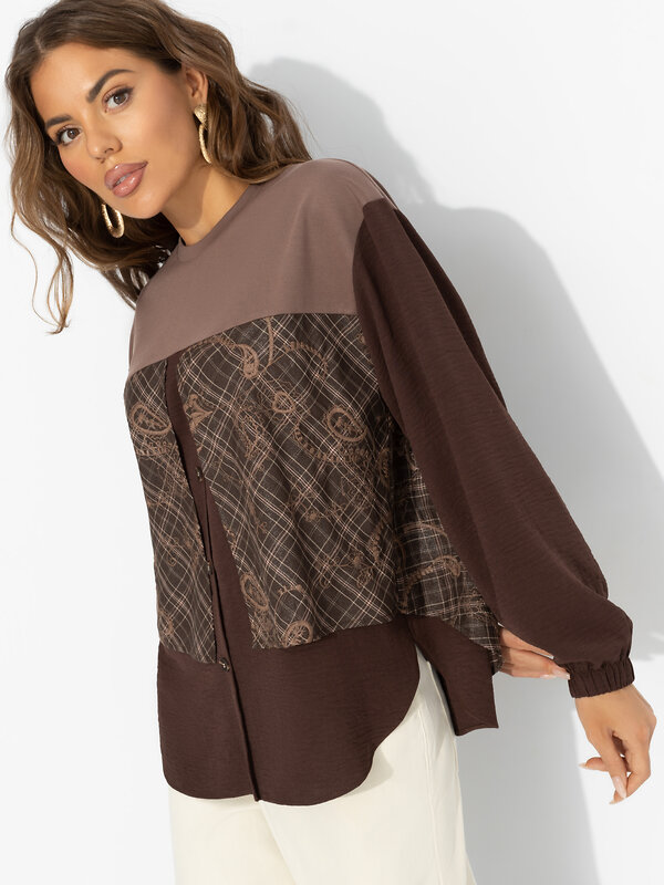 CHARUTTI Свитшот 570969 12392 Коричневый
