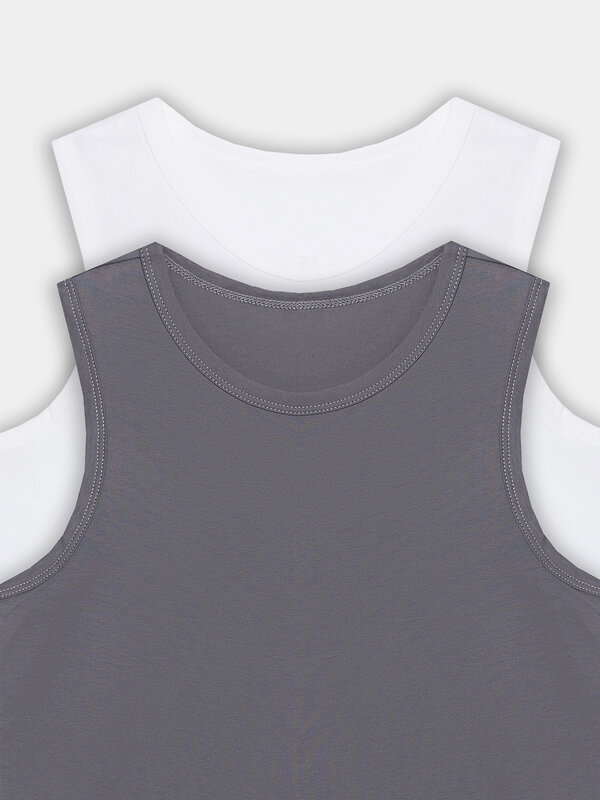 MARK FORMELLE Майка 571049 423344-2 белый +т.серый