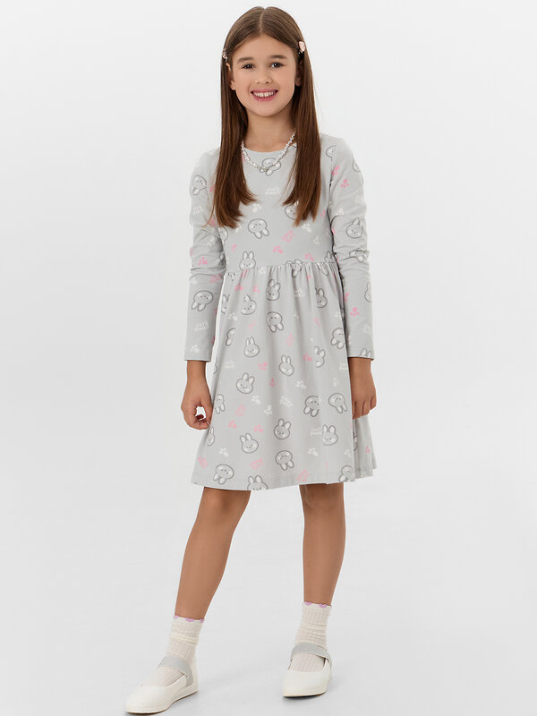 MARK FORMELLE Платье 571062 157778 кролики на св.сером