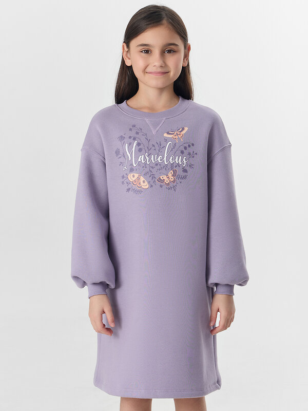 MARK FORMELLE Платье 571063 157826 лиловый +печать