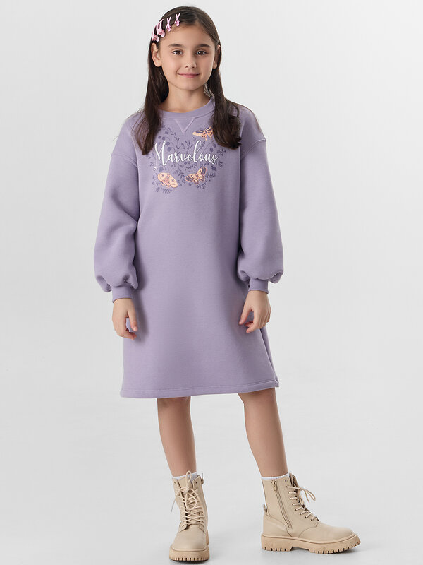 MARK FORMELLE Платье 571063 157826 лиловый +печать