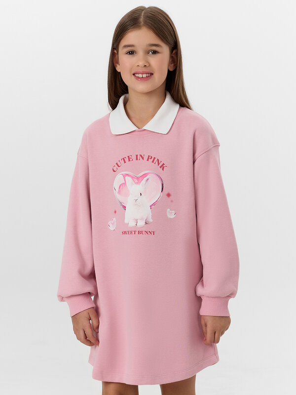 MARK FORMELLE Платье 571064 157836 пыльный розовый +печать