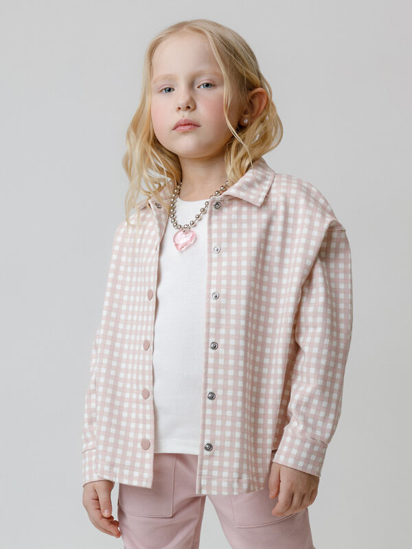 CROCKID Рубашка 571142 КР 302567 розовый