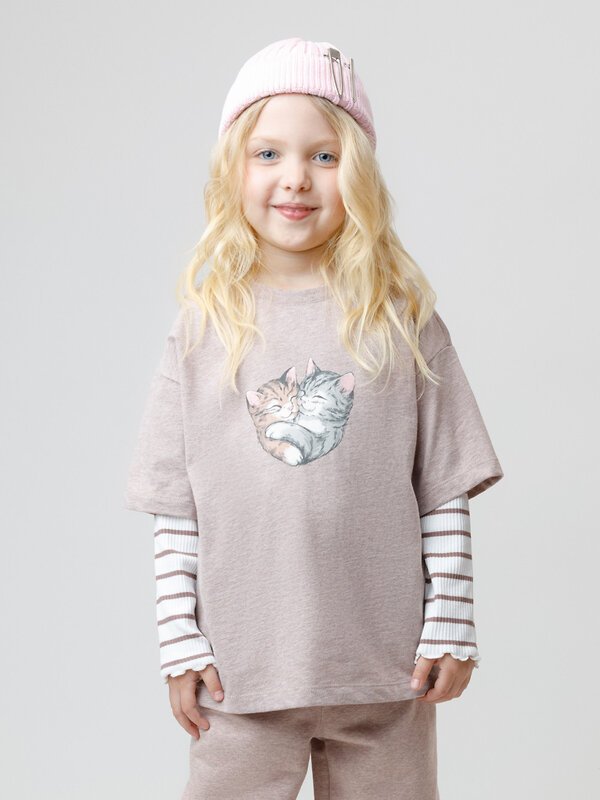 CROCKID Футболка 571212 КР 302809 кофейный