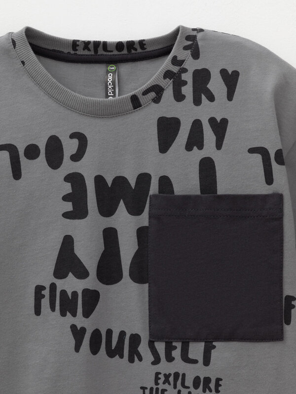 CROCKID Футболка 571232 КР 302845 темно-серый