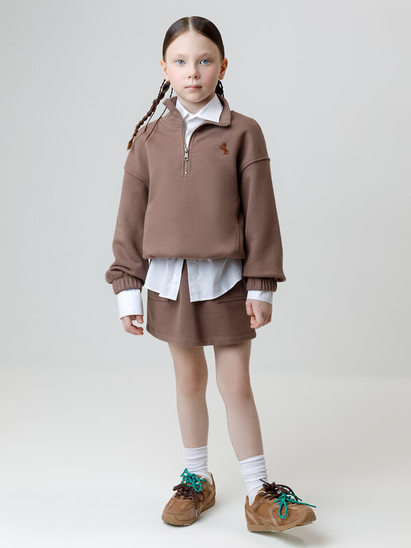 CROCKID Юбка 571327 КР 7149 кофейный