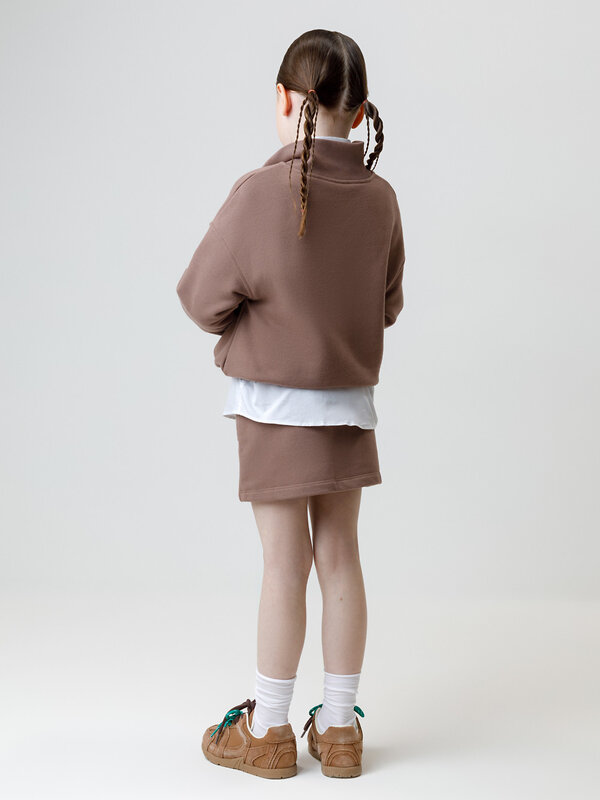 CROCKID Юбка 571327 КР 7149 кофейный