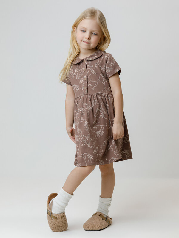 CROCKID Платье 571386 КР 5848 кофейный