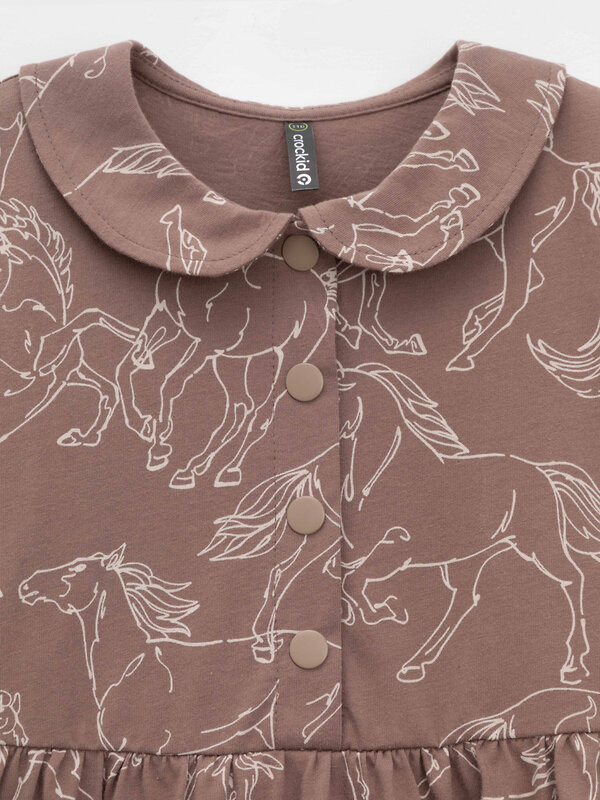 CROCKID Платье 571386 КР 5848 кофейный