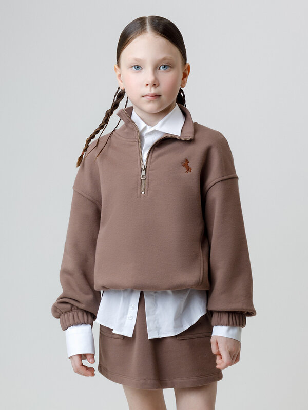 CROCKID Свитшот 571428 КР 302821 кофейный