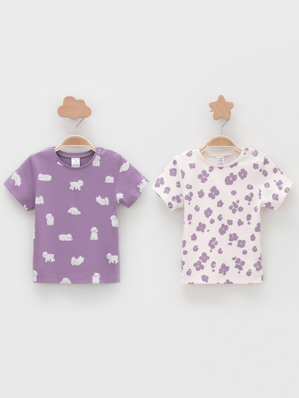 CROCKID Футболка 571518 К 301156-2уп фиолетовый