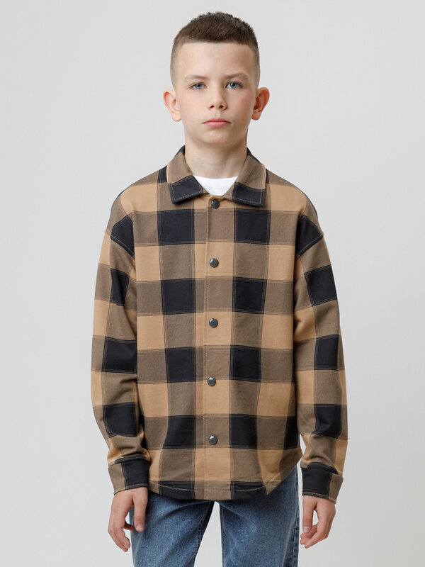 CROCKID Рубашка 571593 КР 302538 коричневый 1038 Н015