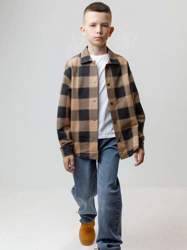 CROCKID Рубашка 571593 КР 302538 коричневый 1038 Н015