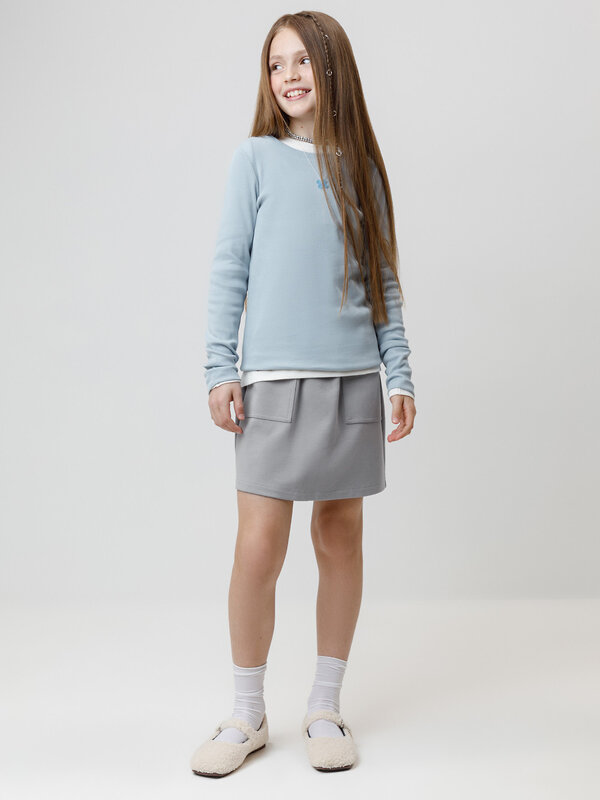 CROCKID Юбка 571624 КР 7153 серый