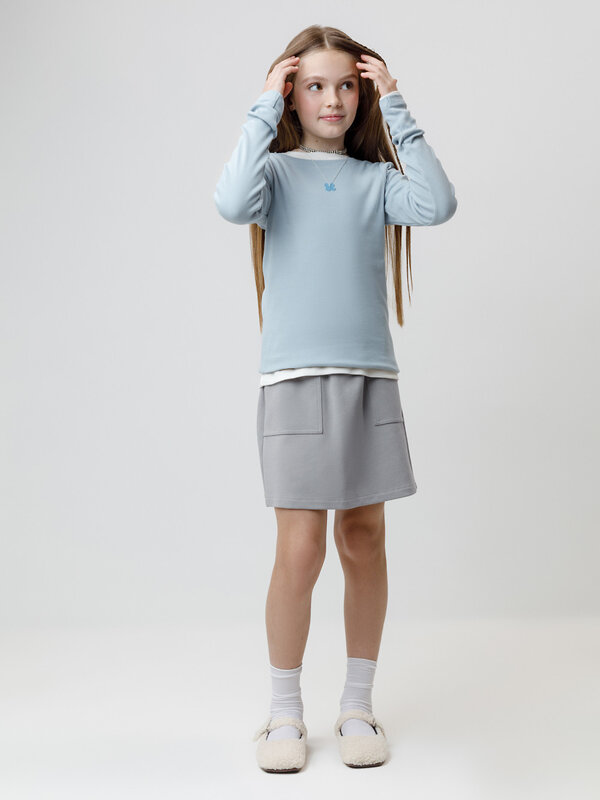 CROCKID Юбка 571624 КР 7153 серый