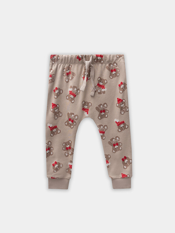 MARK FORMELLE Ползунки 571650 85113-2 НГ мишутки на бежевом +изумруд