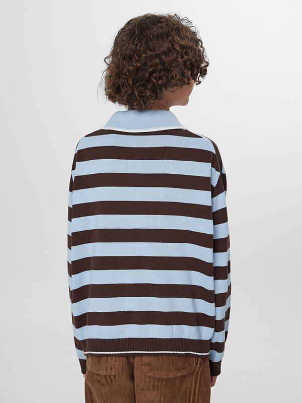 MARK FORMELLE Поло 571652 123477 коричнево -голубая полоска