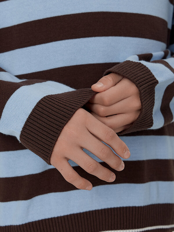 MARK FORMELLE Поло 571652 123477 коричнево -голубая полоска