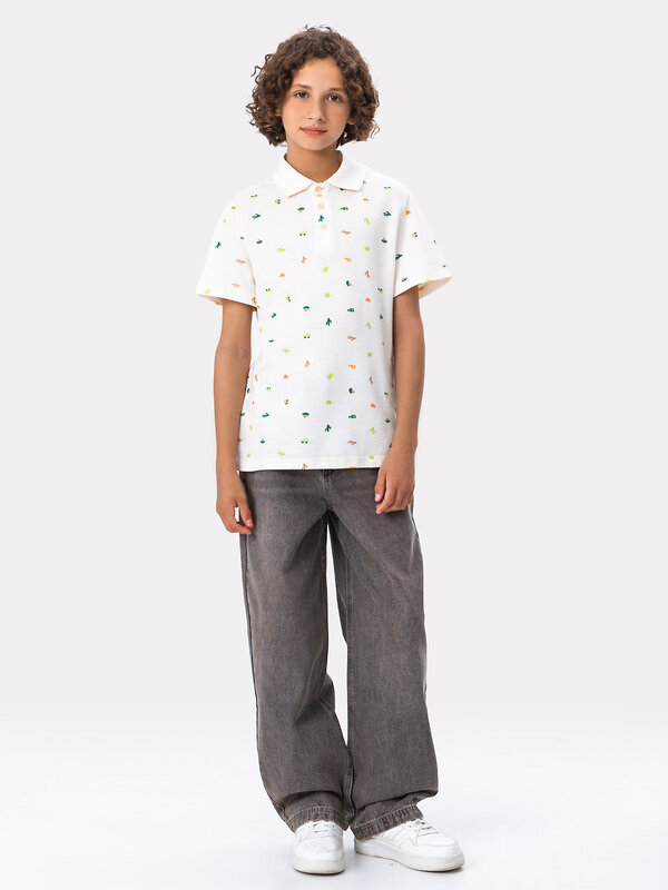 MARK FORMELLE Поло 571655 113430/1 рисунки на молочном