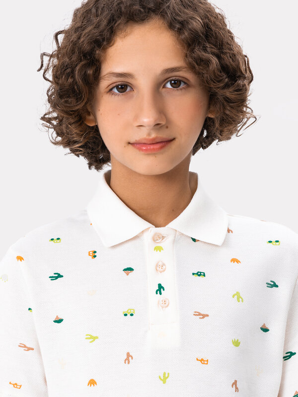 MARK FORMELLE Поло 571655 113430/1 рисунки на молочном