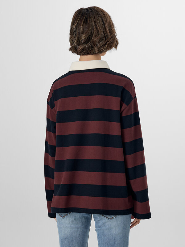 MARK FORMELLE Поло 571659 122877 коричнево -черная полоска