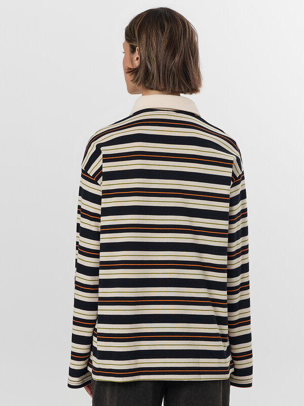 MARK FORMELLE Поло 571660 122877 молочно -оранжевая полоска