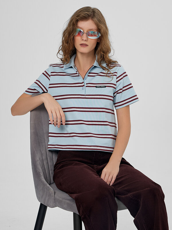 MARK FORMELLE Поло 571661 112900 бордово -голубая полоска