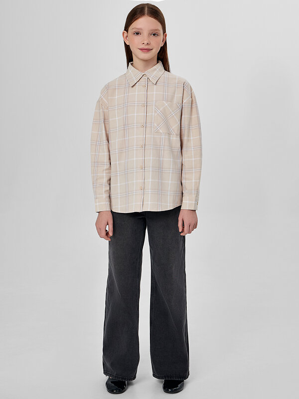 MARK FORMELLE Рубашка 571671 127981 бежевая клетка