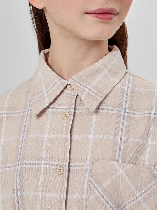 MARK FORMELLE Рубашка 571671 127981 бежевая клетка