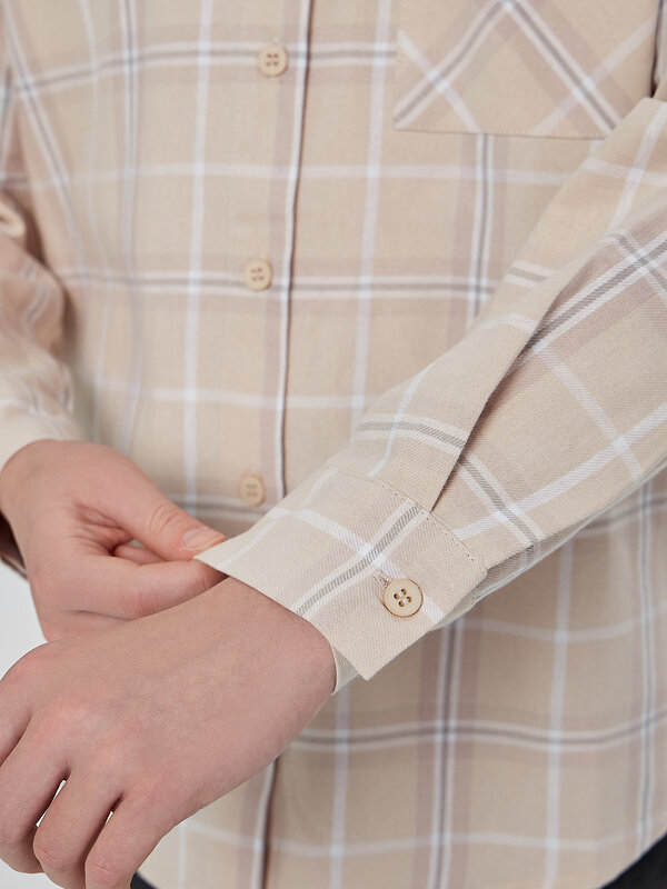MARK FORMELLE Рубашка 571671 127981 бежевая клетка