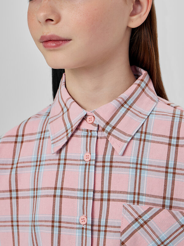 MARK FORMELLE Рубашка 571672 127981 голубая и розовая клетка
