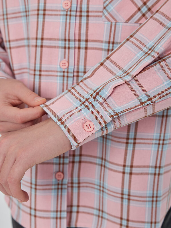 MARK FORMELLE Рубашка 571672 127981 голубая и розовая клетка