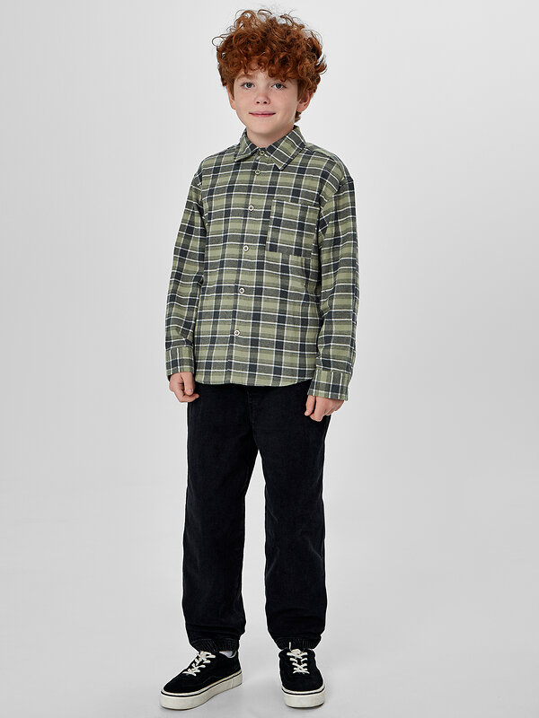 MARK FORMELLE Рубашка 571674 123484 зеленая клетка