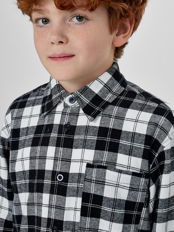 MARK FORMELLE Рубашка 571675 123484 черно -белая клетка
