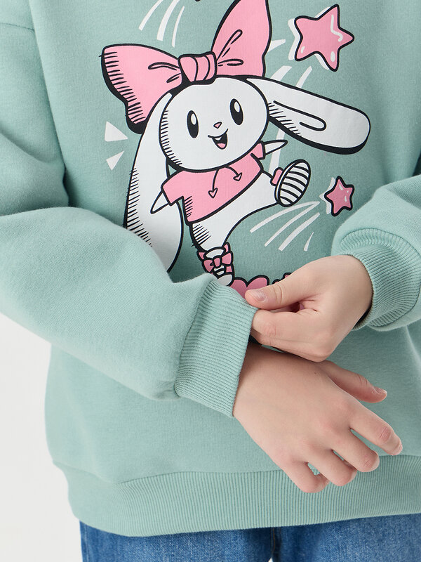 MARK FORMELLE Свитшот 571683 127958 шалфей +печать