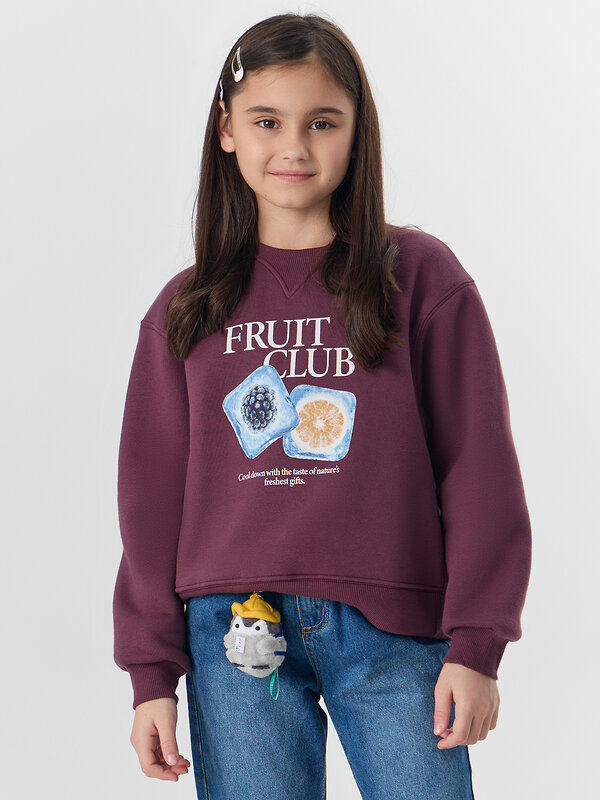 MARK FORMELLE Свитшот 571686 127982 ежевичный +печать